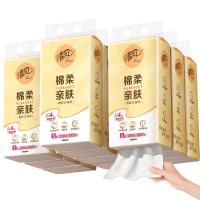 清风 抽纸悬挂式 棉柔挂抽4层250抽*10提挂抽擦手纸整箱