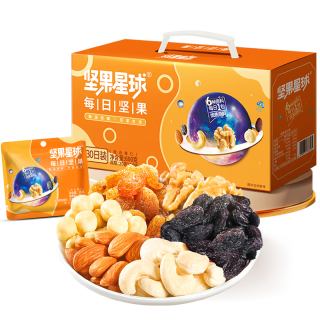 中秋送好礼：沃隆 坚果星球 每日坚果 600g